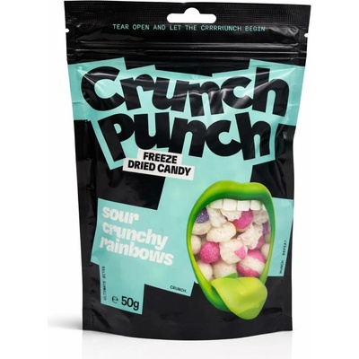 CrunchPunch freeze dried candy sour crunchy rainbows 50 g