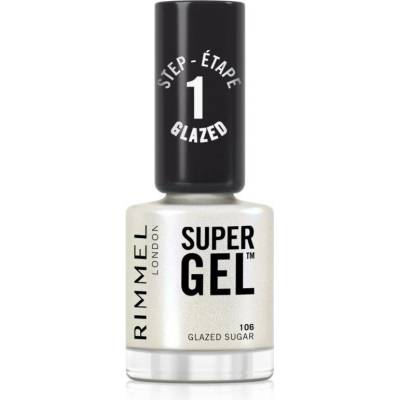 Rimmel Super Gel gelový lak na nehty bez užití UV/LED lampy odstín 106 Glazed Sugar 12 ml