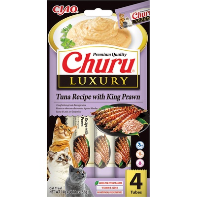 Churu Cat Luxury Tuna Recipe with King Prawn 4 x 14 g