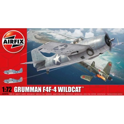 Airfix Classic Kit letadlo Grumman Wildcat F4F 4nová forma 1:72