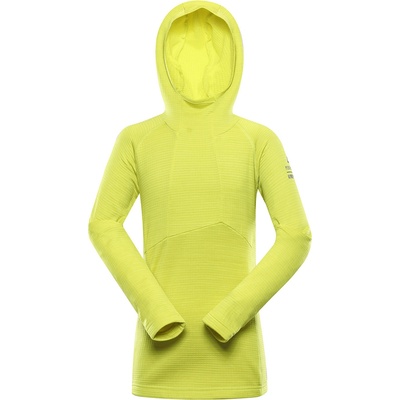 Alpine Pro Неоново зелен детски функционален суитчър ALPINE PRO Gorfo ALPINE PRO | Zelen | Момичешки | 140-146