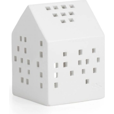 KÄHLER Lucerna domeček Urbania Classic 9,5 cm, krémová barva, keramika