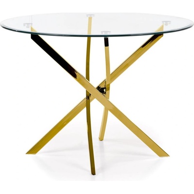 Halmar Raymond doska - transparent, nohy - zlaté