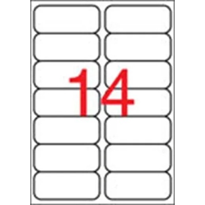 APLI Etikety, 99,1x38,1 mm, polyester, zaoblené rohy, APLI, priehľadné, 140 etikiet/bal