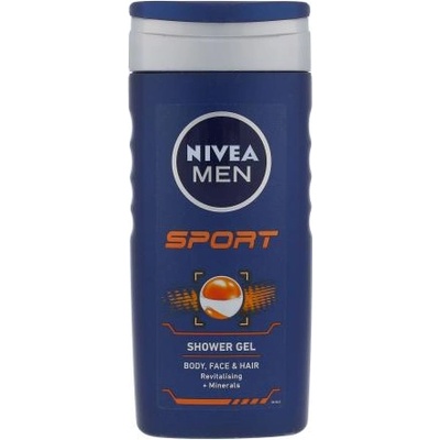Nivea Men Sport душ гел за коса и тяло 250 ml за мъже