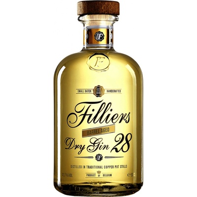 Filliers Dry Gin 28 Barrel Aged 43,7% 0,5 l (holá láhev)