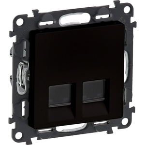 Legrand valena life КОМП. Р-КА 2xrj45 cat. 5e utp Ч (756361l)