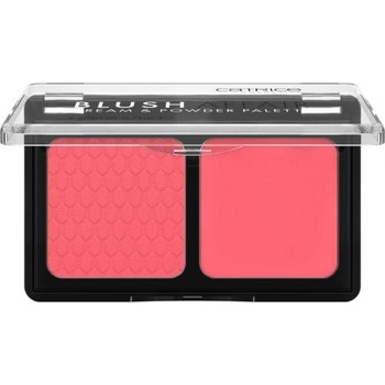 Catrice Blush Affair Cream & Powder Palette кремообразен и прахообразен руж 6 g нюанс 010 Stunning Strawberry