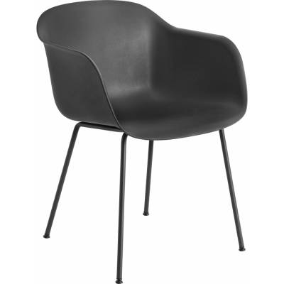 Muuto Fiber Tube Base Black / Anthracite Black