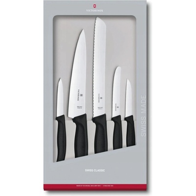 Victorinox Swiss Classic Sada kuchyňských nožů Černá Nerezová Ocel 5 ks – Zboží Dáma Victorinox Swiss Classic Sada kuchyňských nožů Černá Nerezová Ocel 5 ks – Zboží Dáma