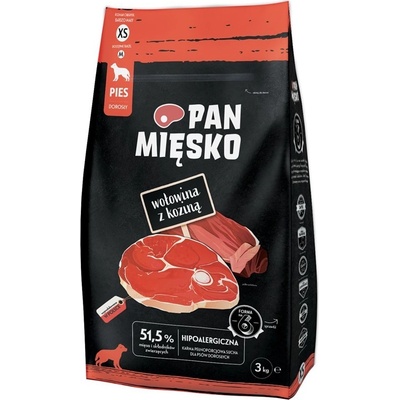PAN MIĘSKO Beef with goat XS 3 kg