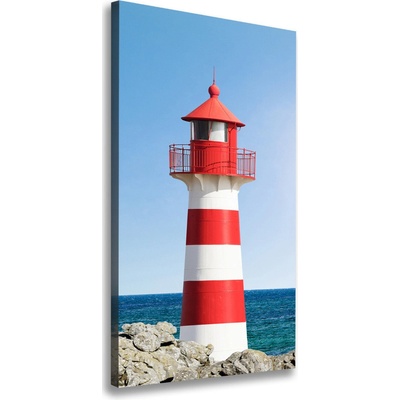 Vertikálny foto obraz na plátne Morský maják 50x100 cm