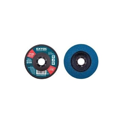 Extol Industrial kotouč lamelový šikmý zirkonový, P120, O 115mm