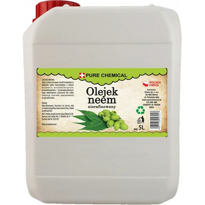 Neemový olej 5l Pure Nature přírodní nerafinovaný lisovaný za studena 5000ml