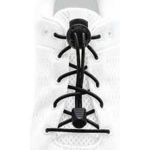 Lock Laces gumové solid černé