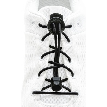 Lock Laces gumové solid černé