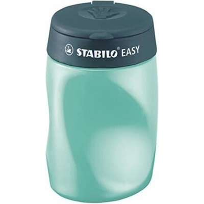 Strúhadlo, trojdierkové, so zásobníkom, pre ľavákov, STABILO "Easy", olejové zelené