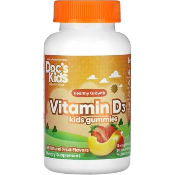 Doctor's Best Vitamin D3 Kid's Gummies [60 желирани бонбони] Плодов Пунш