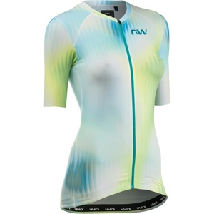 Northwave Дамска фланелка с къс ръкав за колоездене Northwave Women's Blade Jersey Short Sleeve Cycling jersey - Green / Matcha (156-2613-0512)