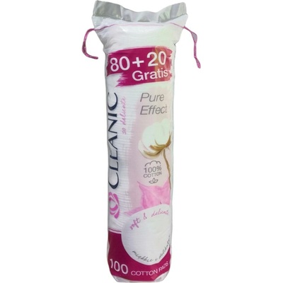 Cleanic Pure Effect kozmetické odličovacie tampóny 80 ks
