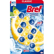 Bref Power Aktiv WC blok Lemon tuhý WC blok 4 x 50 g
