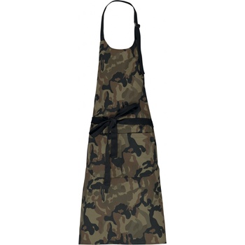 Kariban Zástěra uni camouflage brown