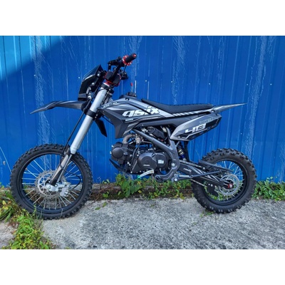 Asix Pitbike XB48 125cc 17"/14" E-START + Predné svetlo Sivá