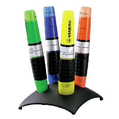Текст маркери Stabilo - Luminator, 4 цвята (ST7104-2)