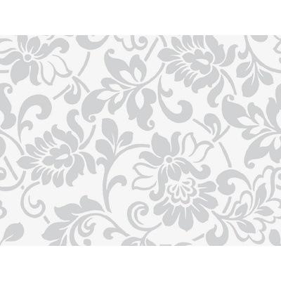 Samolepící tapeta stříbrné ornamenty, šířka 45 cm, metráž 55766 10135 samolepicí fólie Heritage Silver VENILIA GEKKOFIX