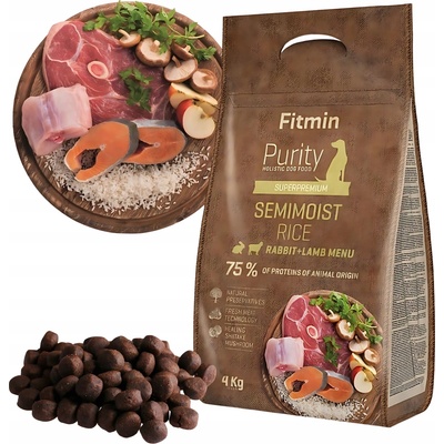 Fitmin Purity Rice Semimoist Rabbit & Lamb 4 kg