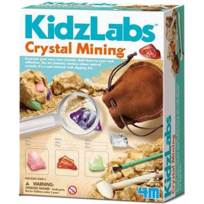 4M Творчески комплект 4M KidzLabs - Направи си сам, кристали (4m-03252)