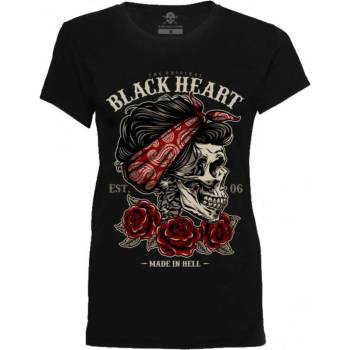 Black heart Дамска тениска black heart - pin up skull - black - 6699