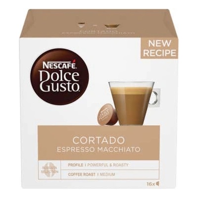 NESCAFÉ Cortado Espresso Macchiato Кафе капсули 100% Робуста 16бр