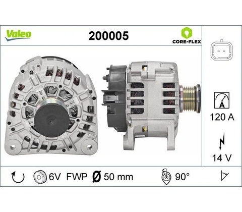 Alternátor VALEO 200005