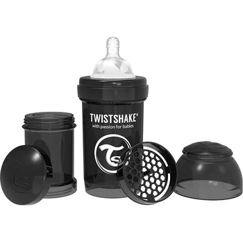 Image 1 of Twistshake Бебешко шише против колики Twistshake Anti-Colic Pastel - Черно, 180 ml (78042)