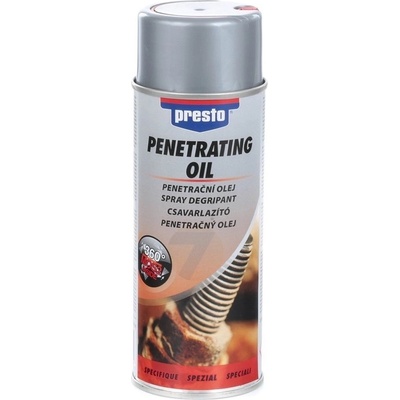 PRESTO PENETRAČNÝ OLEJ NA UVOĽNENIE HRDZE 400 ML