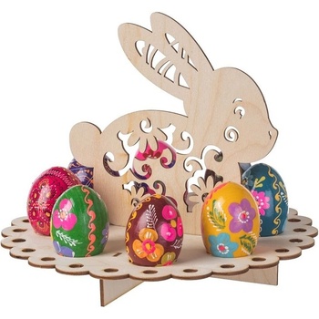 ČistéDřevo Stojánek na vajíčka zajíček