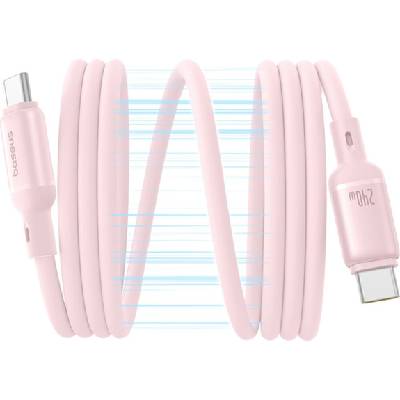 PicoGo Magnetic кабел за зареждане и данни - USB-C към USB-C - 1 m - розов (86144)