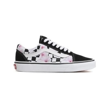 Vans boty Old Skool Hibiscus Checkerboard black