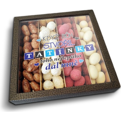 Sablio Mandle v čokoládě Když Bůh stvořil tatínky 4 x 80 g