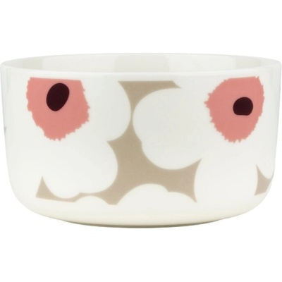 Marimekko Miska Oiva Unikko béžovo růžová 0,5 l