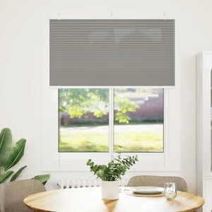 vidaXL Плисирана щора Антрацит 105x100 cm Ширина на плата 104, 4 cm (4015076)