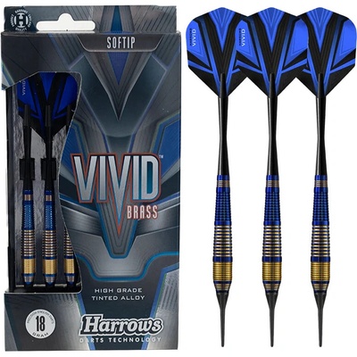 Šípky Harrows Vivid soft modrá 18g