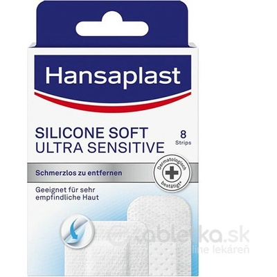 Hansaplast SILICONE SOFT ULTRA SENSITIVE náplasť 8 ks