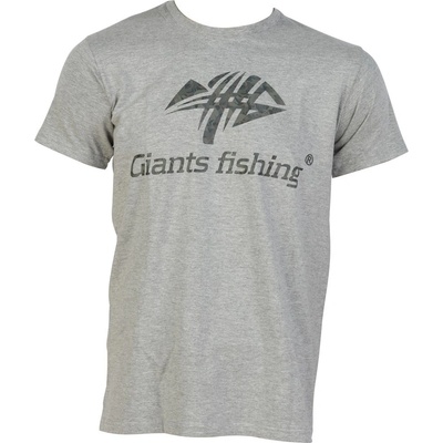 Giants Fishing tričko pánske Camo Logo sivé