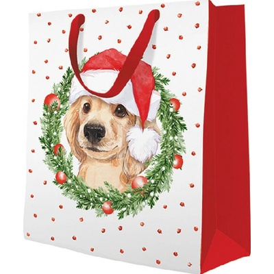 Dárková taška PAW Xmas Dog, velká
