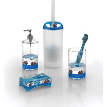 Aqualine PYXIS WC štětka na postavení Nemo Bílá