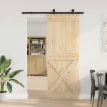 vidaXL Преплъзваща се врата NARVIK 85 x 210 см (152, 5 см) (3445361)