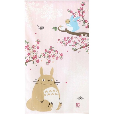 Závěs - Totoro Noren - Sakura Mau 桜舞う