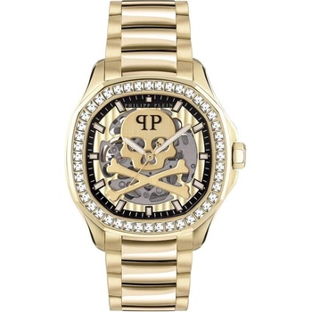 Philipp Plein Мъжки часовник Philipp Plein Skeleton Spectre Automatic PWRAA0723 (56314)
